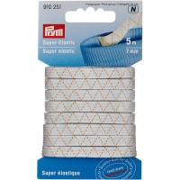 Nastro super elastico 0,7 cm bianco - Prym - 5 m