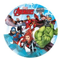 Cialda commestibile Avengers da 15,5 cm