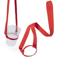 Portabicchieri lanyard a colori - 1 unità