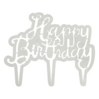 Taglierina per topper Happy Birthday per torta 18,5 x 15,5 cm - PME