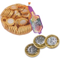 Monete di cioccolato al latte da 1 euro - 500 gr