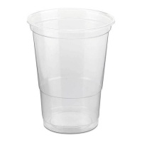 500 ml bicchieri in plastica trasparente neutri riutilizzabili - 50 pz.