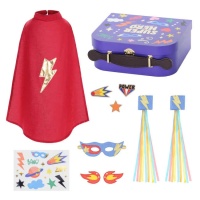 Kit da supereroe in valigetta - PartyDeco - 6 pezzi
