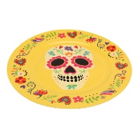 Piatto messicano con teschio da 33 cm