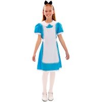 Costume di Alice blu e bianco per bambina