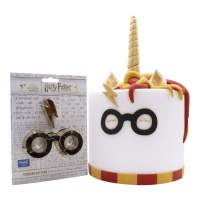 Occhiali di Harry Potter e grande taglierina a forma di fulmine