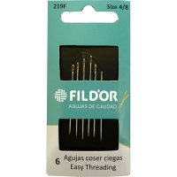 Aghi per cucire a occhio cieco nº 4-8 - Fildor - 6 pz.