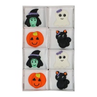 Figure di zucchero di Halloween di strega e gatto - Wilton - 8 pezzi