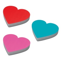 Base polistirolo cuore colorato 16,5 x 18 x 4 cm