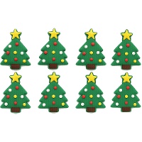 Figure zuccherate a forma di albero di Natale - Azucren - 8 pezzi