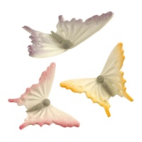 Farfalle di zucchero 5,7 x 4,2 cm - Dekora - 24 unità