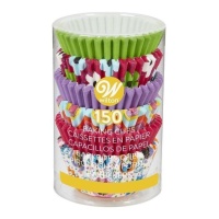 Prittoni mini cupcake di vari colori e disegni - Wilton - 150 unità