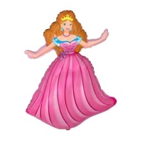 Palloncino da 90 x 62 cm a forma di principessa - Conver Party