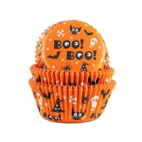 Capsule per cupcake di Halloween Boo! Boo! - Casa di Marie - 50 pezzi