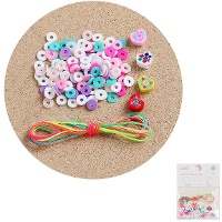 Set per realizzare braccialetti con cuori e cordoni