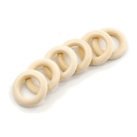 Anello di legno da 4 cm - 6 unità