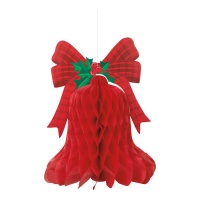 Decorazione campana di Natale nido d'ape - 39,37 cm - 1 unità