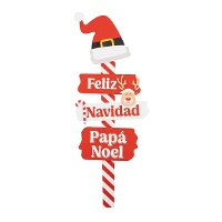 Cartello delle direzioni di Babbo Natale