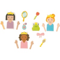 Decorazioni di zucchero 2D per cupcake in stile fiaba - 15 pezzi