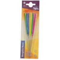 Stelline scintillanti neon multicolore da 17 cm - 8 unità