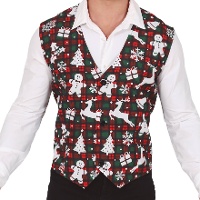 Gilet natalizio a quadri