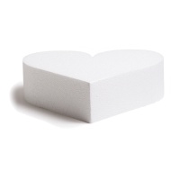 Base polistirolo cuore 30 x 7,5 cm - Decora