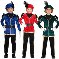 Elegante costume da paggio per bambini