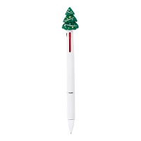 Penna a tema albero di Natale multicolore