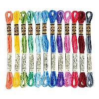 Filo per ricamo Mouliné Spécial Colori Sfumati da 4 m - DMC - 12 unità