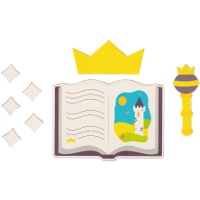 Decorazione di zucchero 2D per torta fiabesca - 8 pezzi