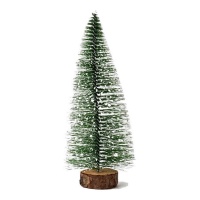Albero di Natale con base in legno da 20 cm
