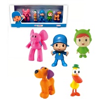 Set di figure per torta di Pocoyo - 6 Pezzi
