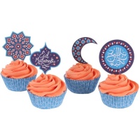 Capsule per cupcake con picking Eid Mubarak - 24 pz.