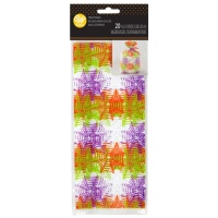 Sacchettini con ragnatele colorate 10 x 5 x 24 - Wilton - 20 unità