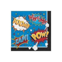 Tovaglioli a Fumetti di 16,5 x 16,5 cm - 16 unità