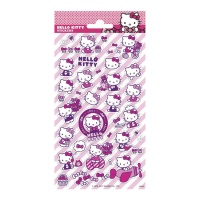 Adesivi glitterati Hello Kitty - 1 foglio