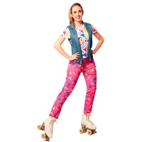Costume da pattinatrice anni '90 per donna