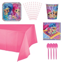 Pacchetto festa Shimmer and Shine - 8 persone