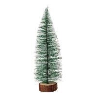 Albero di Natale con base in legno da 25 cm