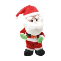 Figura di Babbo Natale danzante con musica da 28 cm