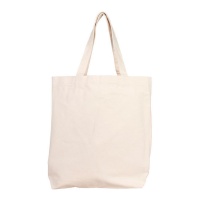 Borsa in cotone personalizzabile con tasca laterale 38 x 40 x 10 cm - 1 pz.