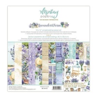 Kit di carta per scrapbooking Lavender Farm - Artis decor - 12 fogli