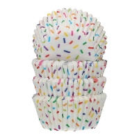 Pirottini mini 3,4 cm con codette colorate - Funcakes - 100 unità