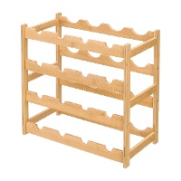 Portabottiglie in bambù per 16 bottiglie