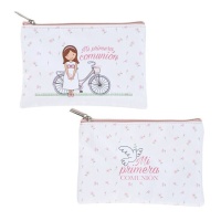 Borsa da toilette per comunione piatta 17,5 x 1 x 11,5 cm - 1 pz.