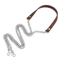 Tracolla in ecopelle con catena 1,20 m - Casasol