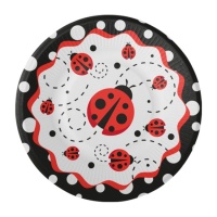 Piatti Coccinella 23 cm - 8 pz.