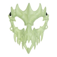 Maschera di teschio di animale fosforescente