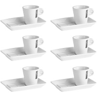 Tazza da 180 ml con piattino - 6 servizi