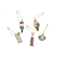 Marcatori per maglia in acciaio a forma di gelati e bibite - Milward - 5 pezzi